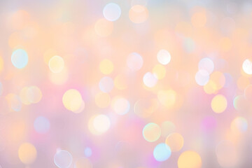 Fototapeta premium PNG Colorful bokeh lights background