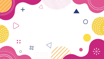 Fototapeta premium Abstract vector background with flowing shapes and geometric elements.