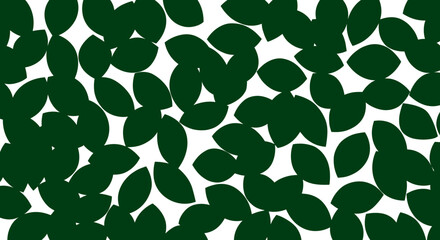 Leaf pattern vector illustration for nature design in flat style