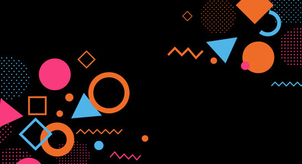 Obraz premium Colorful geometric abstract background vector illustration for modern design