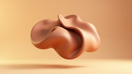 Creative 3d renders of Abstract futuristic sculptures.