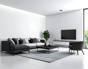 Modern minimalist living room (8)