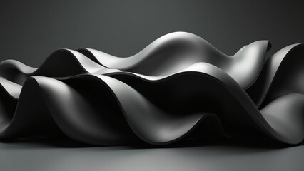 Creative 3d renders of Abstract futuristic sculptures.