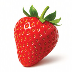strawberry  colorful vector icon with white background