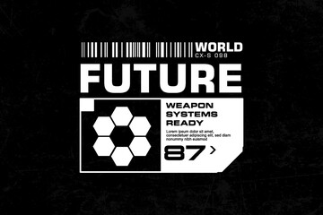 futuristic streetwear graphic tee design templates ideas