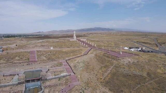 Landmark in the city of Taraz, Kazakhstan