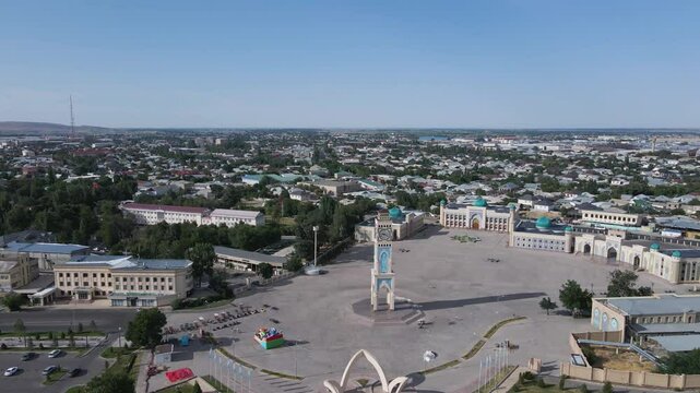 Square of the historical and ethnocultural complex "Kone Taraz", Kazakhstan