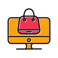 Online Shopping Icon Design