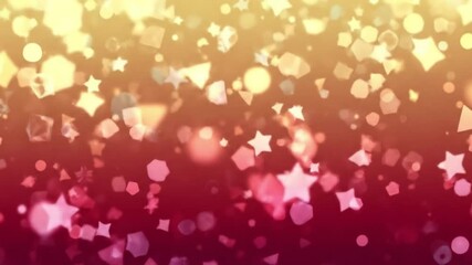 Falling Geometric Shapes Background - Powered by Adobe