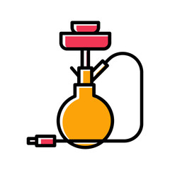 Obraz premium Hookah Icon Design