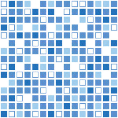 Abstract Seamless blue rectangle background  Mosaic of squares. Vector illustration