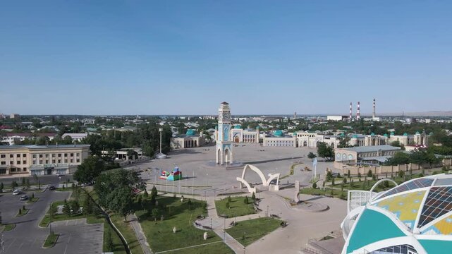Square of the historical and ethnocultural complex "Kone Taraz", Kazakhstan