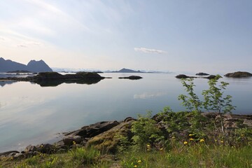 Scenic view of a Norwegian fjord 


