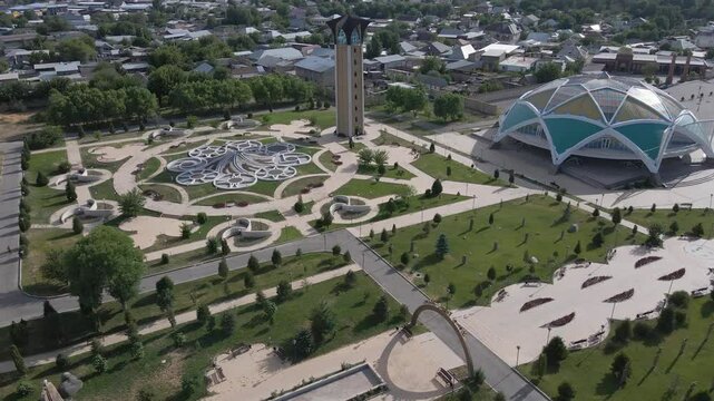 Square of the historical and ethnocultural complex "Kone Taraz", Kazakhstan