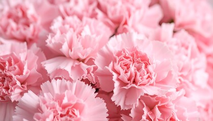 Close-up pink carnations