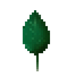Vector representation of a green leaf with a textured appearance suitable for various design projects or nature themes