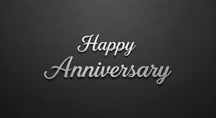 Happy anniversary greeting card design template for celebration event and special occasion wishes