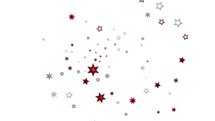 Beautiful background with red and silver stars. Perfect for holidays and celebrations.
