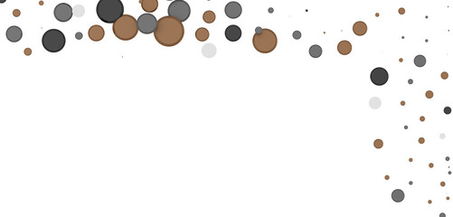 Multicolor confetti abstract background with a lot of falling pieces, isolated on a white background. Festive decorative tinsel element for design