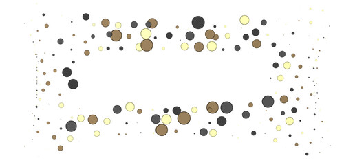 Joyful Deluge: Brilliant 3D Illustration Showcasing an Overflow of gold Confetti