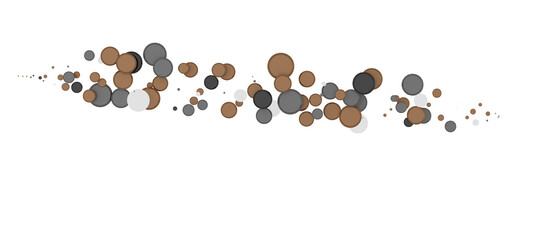 Elegant Embrace: Mesmerizing 3D Illustration Depicting Swirling gold Confetti