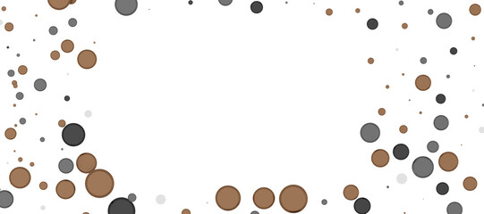 gold confetti background, isolated on transparent background