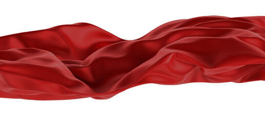 Сovered with a red cloth background