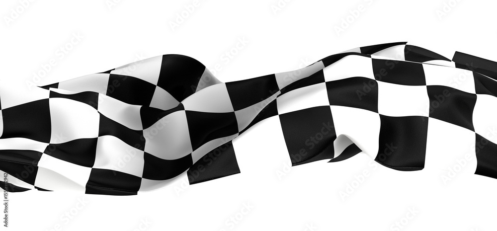 Poster background of checkered flag pattern