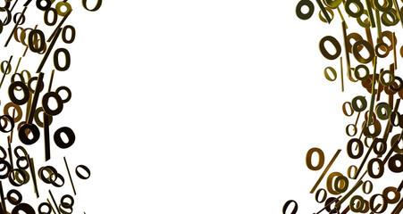 percent shopping digital in 3d. background transparent PNG