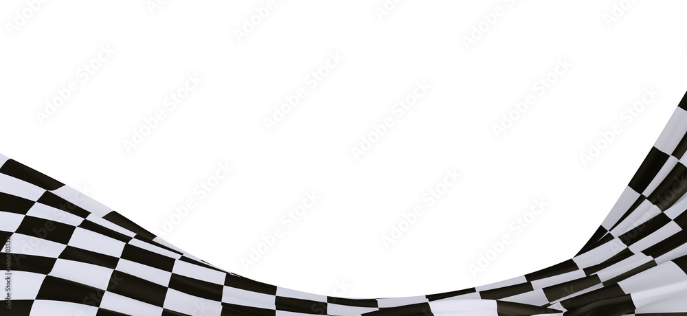 Poster grid abstract background chess checkered flag finish line victory 3d rendering