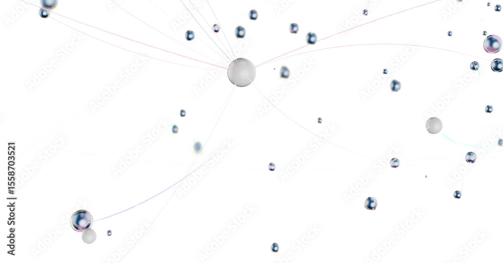 Poster Concept of AI technology, Motion of digital data flow.