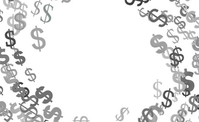 dollar falling business growth finance concept flat illustration