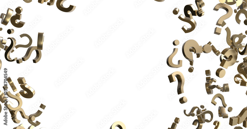 Poster question mark symbols for faq, information, problem, and solution