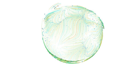 Beautiful abstract image of a swirling green orb. Perfect for backgrounds, websites, and more!