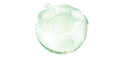 Beautiful abstract image of a swirling green orb. Perfect for backgrounds, websites, and more!