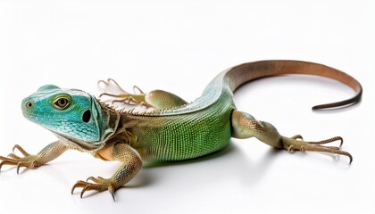 Fototapeta premium lizard isolated on white background