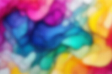 Vibrant abstract colorful shapes with soft focus image