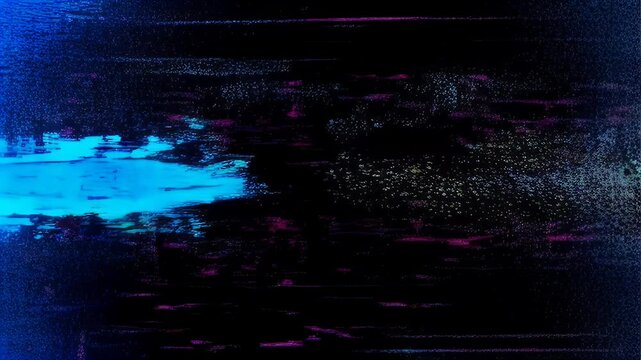 Abstract Glitch Art: Vivid Colors and Digital Distortion