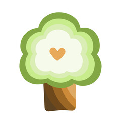 tree with heart