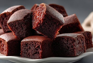 Deliciously Soft Chocolate Brownies with Rich Cocoa Flavor Perfect for Dessert Lovers and Home Baking Enthusiasts Ready to Satisfy Any Sweet Craving