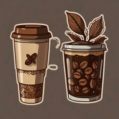 coffee, cafe, drink, tea time, americano, latte,