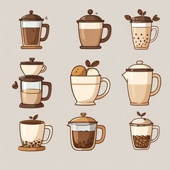 coffee, cafe, drink, tea time, americano, latte,