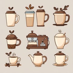 coffee, cafe, drink, tea time, americano, latte,