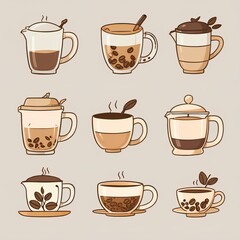 coffee, cafe, drink, tea time, americano, latte,