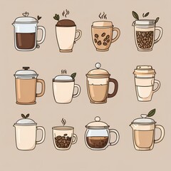 coffee, cafe, drink, tea time, americano, latte,