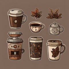 coffee, cafe, drink, tea time, americano, latte,