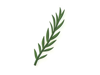 Fototapeta premium Rosemary sprig illustration, suitable for cooking, herbs, and botanical themed designs. Generative AI