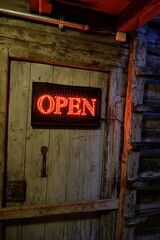 Fototapeta premium old door sign