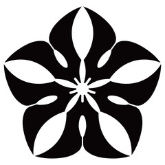 家紋です。琴柱桔梗といいます。