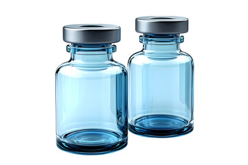 Glass medicine bottle isolated on white background, pharmacy vector